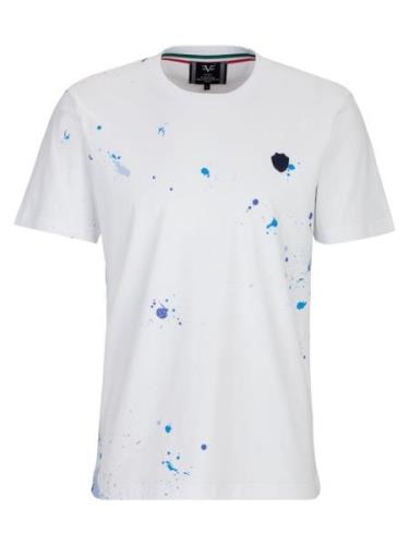 19V69 ITALIA Bluser & t-shirts 'Ted'  blå / dueblå / sort / hvid