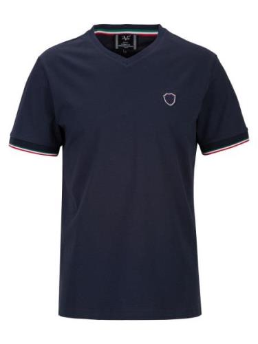 19V69 ITALIA Bluser & t-shirts 'Tassilo'  navy / smaragd / rød / hvid