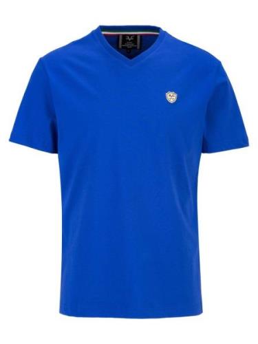 19V69 ITALIA Bluser & t-shirts 'Toni'  lysebeige / koboltblåt / sort