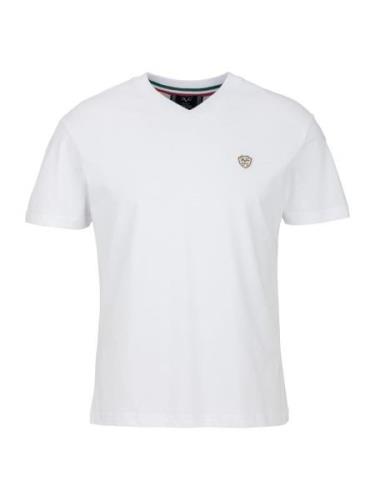 19V69 ITALIA Bluser & t-shirts 'Toni'  lysebeige / rød / sort / hvid