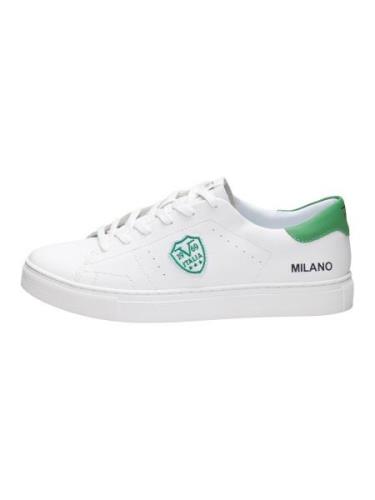 19V69 ITALIA Sneaker low 'Milano'  grøn / sort / hvid