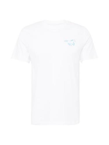 MUSTANG Bluser & t-shirts 'AUSTIN'  lyseblå / hvid