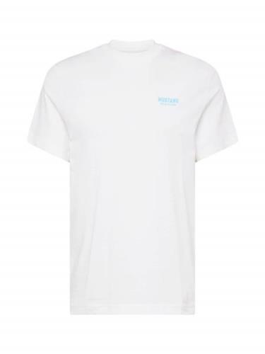 MUSTANG Bluser & t-shirts 'ALVARADO'  aqua / hvid