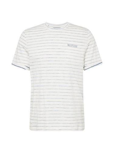 MUSTANG Bluser & t-shirts 'AUSTIN'  natblå / hvid