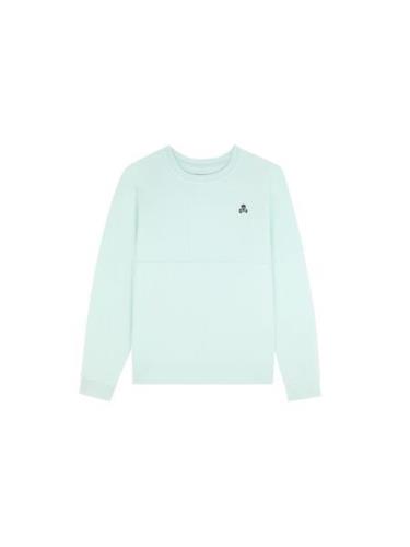 Scalpers Sweatshirt 'Company'  aqua / himmelblå / mørkeorange / sort