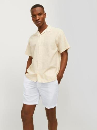 JACK & JONES Lærredsbukser 'JJAce Summer'  hvid