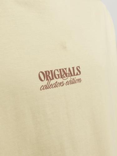 JACK & JONES Bluser & t-shirts 'Mykonos'  brun / gul / grøn
