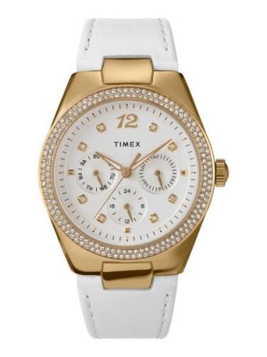 TIMEX Analogt ur 'Simone'  guld / transparent / hvid