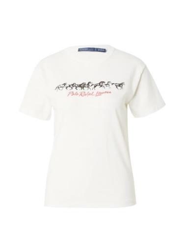 Polo Ralph Lauren Shirts 'HORSES'  cranberry / sort / hvid