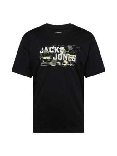 JACK & JONES Bluser & t-shirts 'JCOOUTDOOR'  pastelgul / oliven / sort...