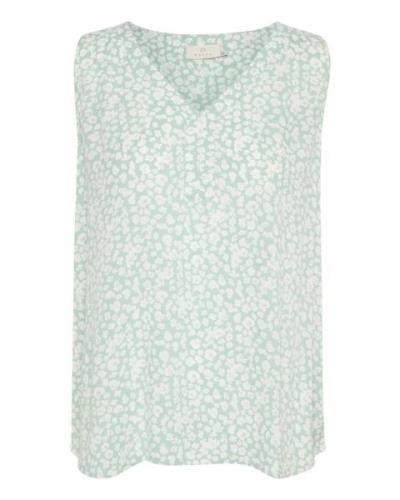 Kaffe Bluse 'Amber'  mint / hvid