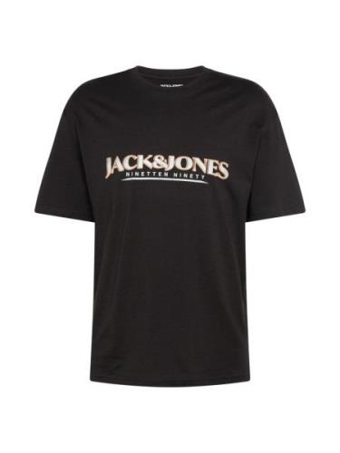 JACK & JONES Bluser & t-shirts 'GRAND'  sort / hvid
