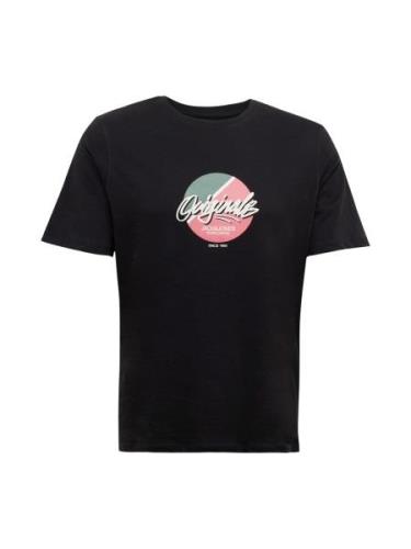 JACK & JONES Bluser & t-shirts 'TAMPA'  grøn / pink / sort / hvid