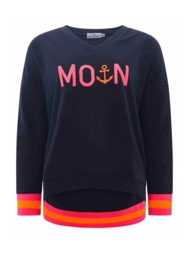 Zwillingsherz Sweatshirt 'Dana'  marin / orange / pink