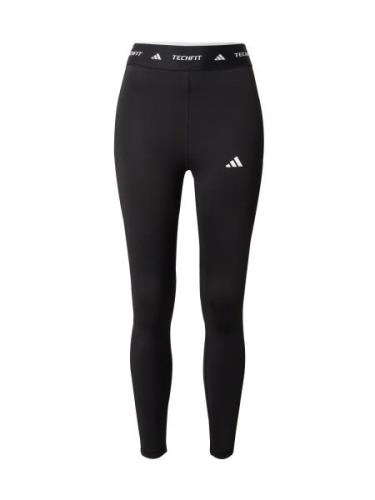 ADIDAS PERFORMANCE Sportsbukser  sort / hvid