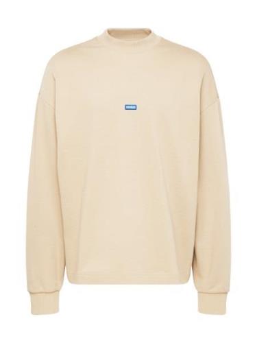 HUGO Sweatshirt 'Nedro'  beige / blå / hvid