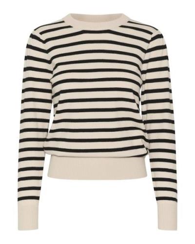 SAINT TROPEZ Pullover 'Fikam'  sort / naturhvid