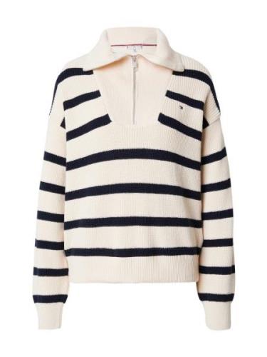 TOMMY HILFIGER Pullover  natblå / naturhvid