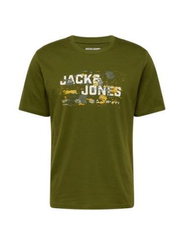 JACK & JONES Bluser & t-shirts 'JCOOUTDOOR'  gul / oliven / orange / h...