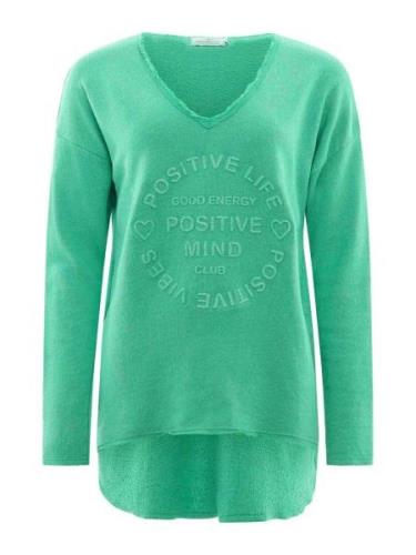 Zwillingsherz Sweatshirt 'Positive Mind'  mint