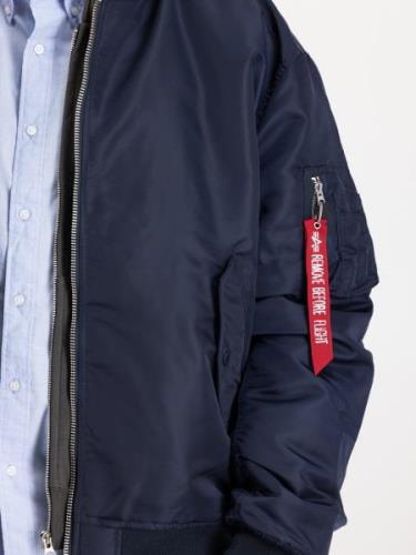 ALPHA INDUSTRIES Overgangsjakke 'MA-1 CS'  navy / rød / hvid