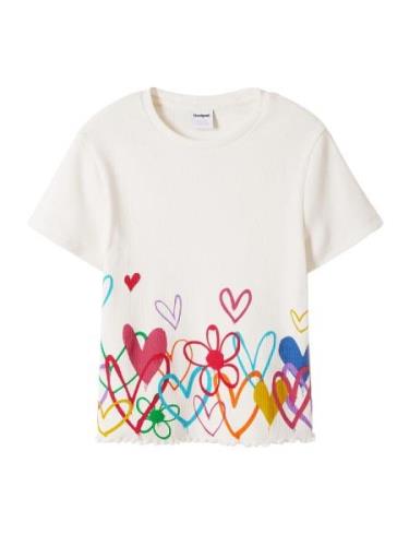 Desigual Bluser & t-shirts  blandingsfarvet / hvid