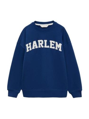 MANGO KIDS Sweatshirt 'BERTO'  marin / hvid