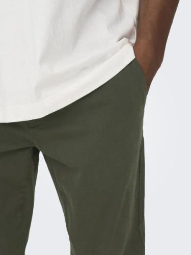 Only & Sons Bukser med lægfolder 'Cam'  khaki