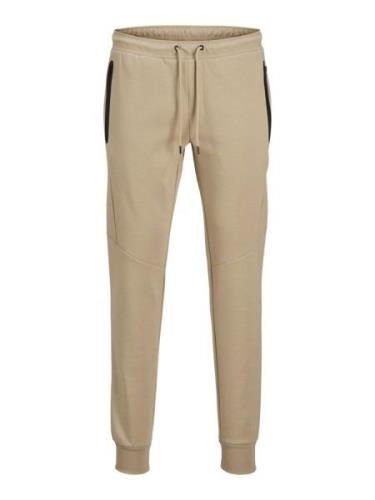 JACK & JONES Bukser 'WILL FUSION'  beige / sort