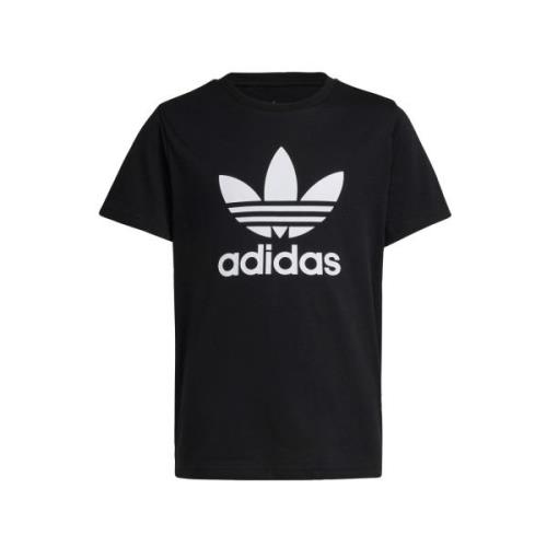 ADIDAS ORIGINALS Shirts 'Trefoil'  sort / hvid