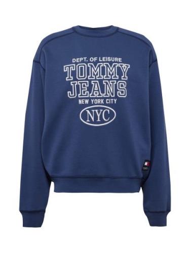 Tommy Jeans Sweatshirt 'Prep Explorer'  navy / hvid