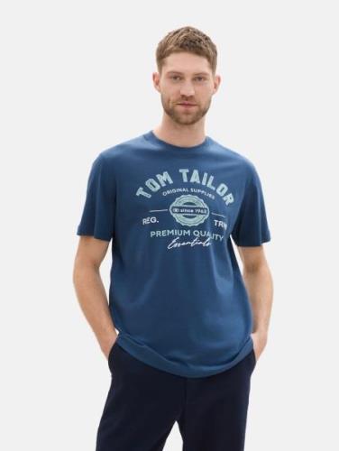 TOM TAILOR Bluser & t-shirts  marin / lyseblå / hvid