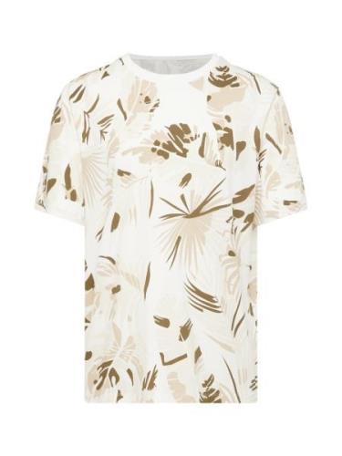 JACK & JONES Bluser & t-shirts 'JJFLOOR'  creme / brun / lysebrun