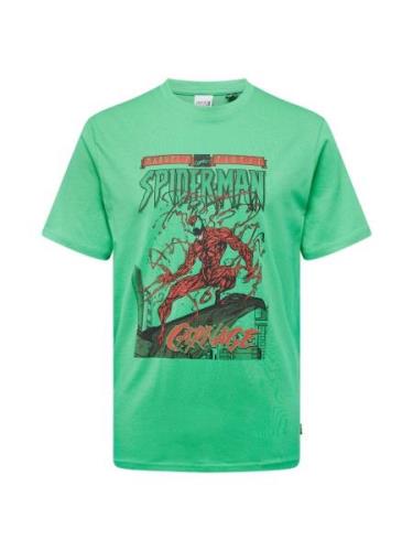 Only & Sons Bluser & t-shirts 'ONSMARVEL'  mint / orangerød / sort