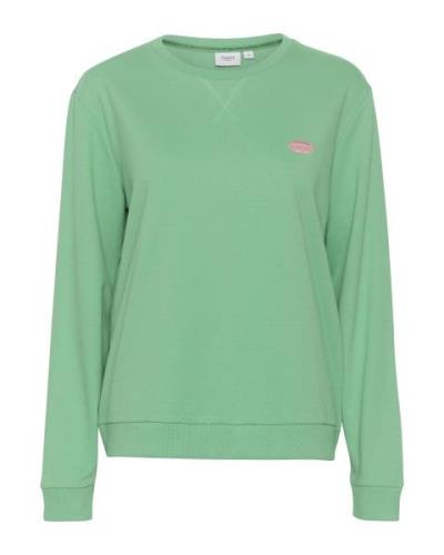 SAINT TROPEZ Sweatshirt 'Fanile'  jade / gammelrosa