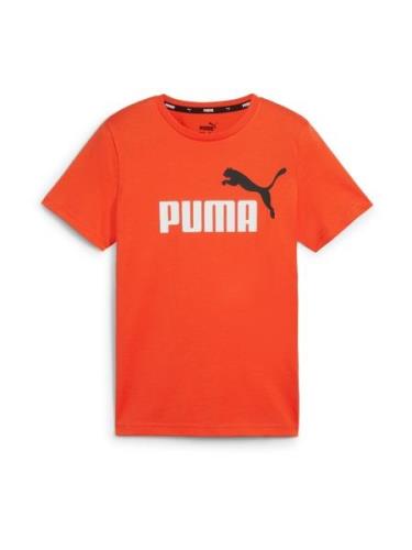 PUMA Shirts 'ESS+ 2 Col'  orangerød / sort / hvid