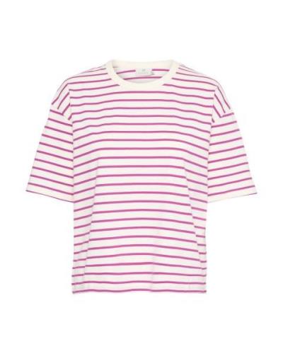 Kaffe Shirts 'Winny'  mørk pink / hvid