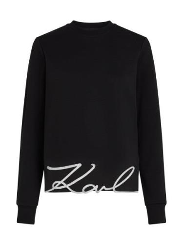 Karl Lagerfeld Sweatshirt  sort / hvid