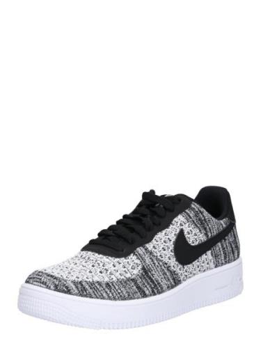 Nike Sportswear Sneaker low 'Air Force 1 Flyknit 2.0'  grå / hvid