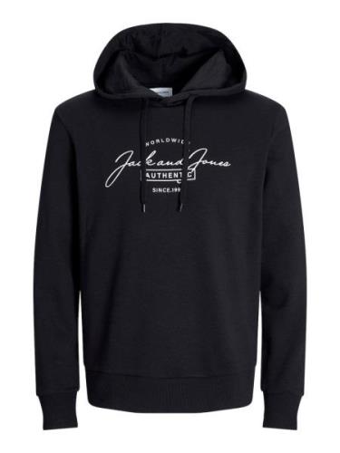 JACK & JONES Sweatshirt 'JJFERRIS'  sort / hvid