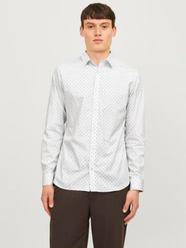 JACK & JONES Skjorte 'JJJoe'  sort / hvid