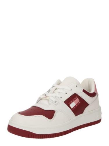 Tommy Jeans Sneaker low 'RETRO BASKET'  lyserød / burgunder / hvid