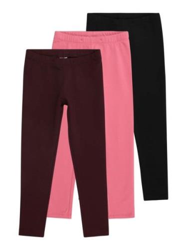 Lindex Leggings  pitaya / carminrød / sort