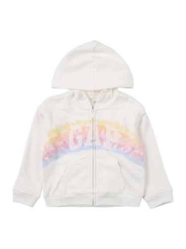 GAP Sweatjakke 'IE RAINBOW'  lyseblå / gul / orange / offwhite