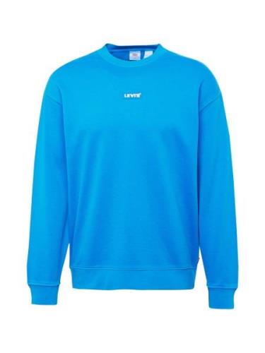 LEVI'S ® Sweatshirt 'Relaxed Baby Tab Crew'  neonblå / hvid