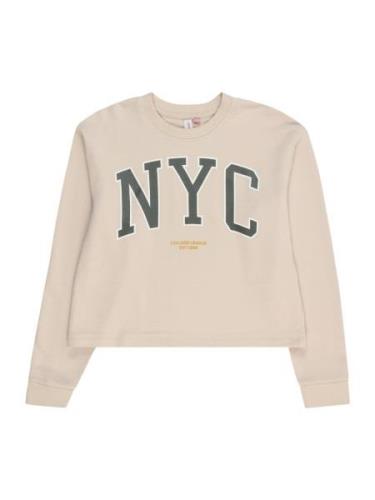 Vero Moda Girl Sweatshirt 'VMMILLIE LINSEY'  creme / gylden gul / mørk...