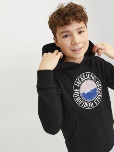 Jack & Jones Junior Sweatshirt 'JJCobyn'  blå / pastelpink / sort / hv...