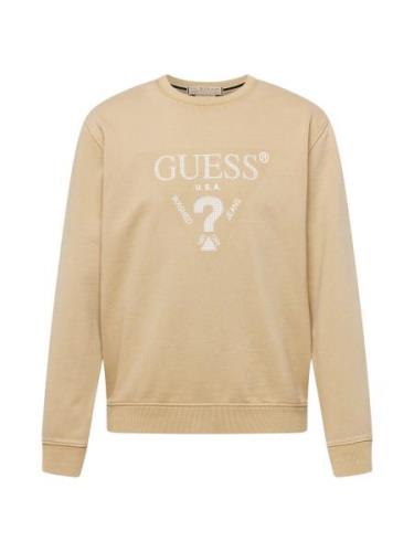 GUESS Sweatshirt  beige / hvid