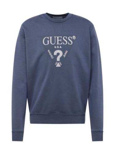 GUESS Sweatshirt  marin / hvid