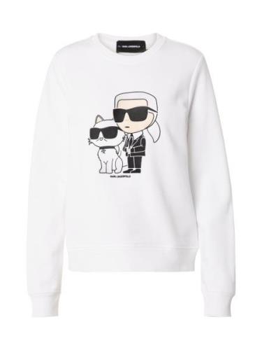 Karl Lagerfeld Sweatshirt 'Ikonik 2.0'  beige / sort / hvid